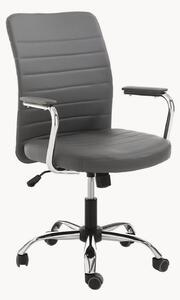 Sedia da scrivania in similpelle Tyler, regolabile in altezza