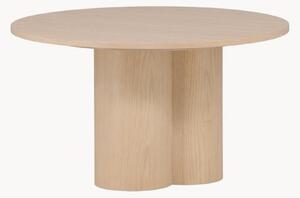 Tavolino da salotto rotondo effetto legno Olivia