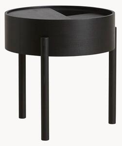 Tavolino rotondo in legno con vano contenitore Arc