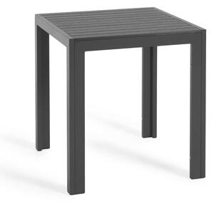 Tavolo da esterno Sirley in alluminio nero 70 x 70 cm