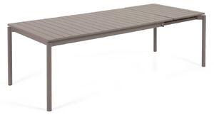 Tavolo allungabile da esterno Zaltana in alluminio marrone opaco 180 (240) x 100 cm