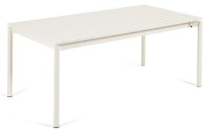 Tavolo allungabile da esterno Zaltana in alluminio bianco opaco 180 (240) x 100 cm