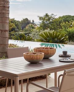 Tavolo da esterno Zaltana allungabile in alluminio marrone opaco 140 (200) x 90 cm