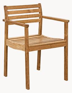 Sedia da giardino in legno di teak con braccioli Rosenholm