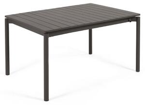 Tavolo da esterno Zaltana allungabile in alluminio nero opaco 140 (200) x 90 cm