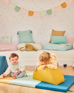 Materassino per bambini Agapita in cotone organico (GOTS) multicolor 60 x 160 cm