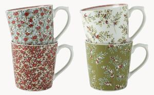 Set di 4 tazze in porcellana Gift