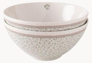 Set di 2 ciotole in porcellana Floral