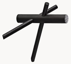 Set di 2 ganci da parete in legno Sticks