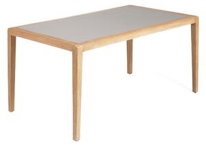 Tavolo Better in polycement e massello di acacia 160 x 90 cm