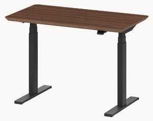 Scrivania da lavoro fatta a mano con piano in legno Pro Mini, regolabile in altezza elettricamente