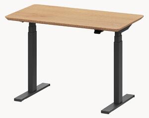 Scrivania da lavoro fatta a mano con piano in legno Pro Mini, regolabile in altezza elettricamente