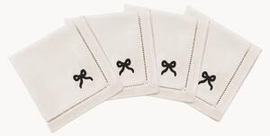 Set di 4 tovaglioli fatti a mano Bow