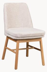 Set di 2 sedie da pranzo imbottite con gambe in legno di quercia Amesbury