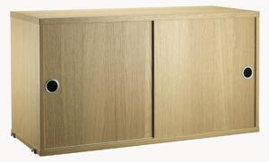 Armadietto con ante scorrevoli String System, larg. 78 x prof. 30 cm