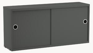 Armadietto con ante scorrevoli String System, larg. 78 x prof. 20 cm