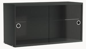 Vetrina con ante battenti in vetro String System, larg. 78 x prof. 30 cm