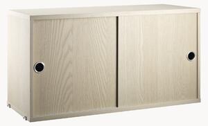 Armadietto con ante scorrevoli String System, larg. 78 x prof. 30 cm