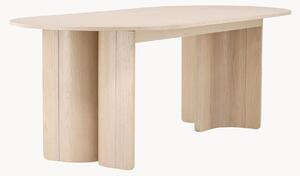 Tavolo ovale effetto legno Tyresö, 220 x 100 cm