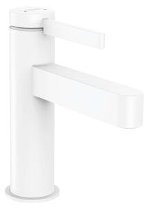 Hansgrohe Finoris - Miscelatore da lavabo 110, con sistema di scarico Push-Open, CoolStart, EcoSmart, bianco opaco 76024700