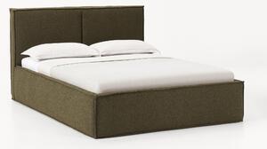 Letto imbottito in bouclé con contenitore Dream