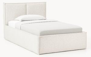 Letto singolo imbottito in bouclé Dream