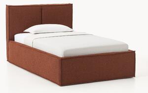 Letto singolo imbottito in bouclé Dream