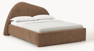 Letto imbottito in bouclé Gary