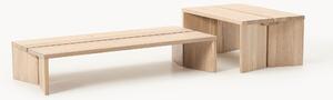 Set di 2 tavolini da salotto in legno di quercia Amad
