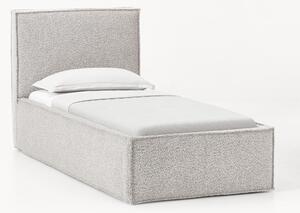 Letto singolo imbottito in bouclé Dream