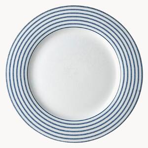 Set di 4 piatti da colazione in porcellana Candy Stripe