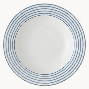 Set di 4 piatti fondi in porcellana Candy Stripe