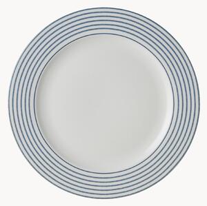 Set di 4 piatti piani in porcellana Candy Stripe
