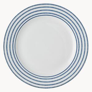 Set di 4 piatti da dessert in porcellana Candy Stripe