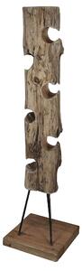 LUPIN - porta bottiglie in legno di teak