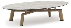 GAMORA - tavolino con struttura in alluminio effetto legno