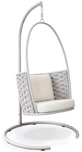 MATISSE - dondolo con struttura in allumino beige con corda beige