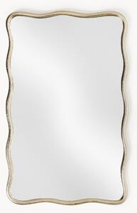 Specchio da parete con cornice ondulata in metallo Reggie