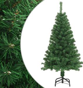 Albero di Natale Artificiale con Rami Spessi Verde 150 cm PVC