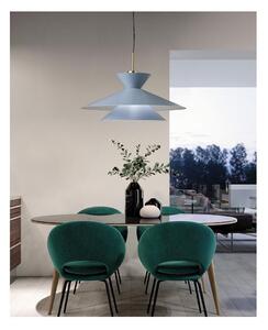 KIM LAMPADARIO A SOSPENSIONE D60 CM IN METALLO AZZURRO CIELO MODERNO LAMPADINA ATTACCO E27