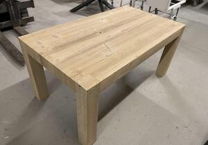 Tavolo da pranzo moderno allungabile in legno invecchiato 140 x 90