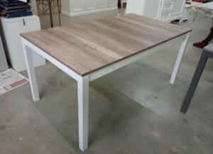 Tavolo da pranzo in legno apertura a libro 90x90x77 cm