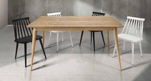 Tavolo da pranzo allungabile in legno naturale 140 x 85