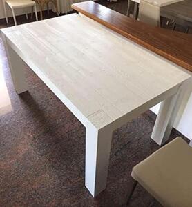 Tavolo da pranzo allungabile in legno rovere spazzolato moderno 140x90