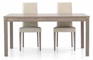 Tavolo da pranzo allungabile in legno rovere grigio 160x90 cm