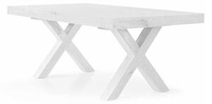 Tavolo da pranzo in legno bianco moderno 180/280 x 100