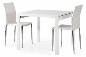 Tavolo da pranzo bianco apertura a libro bianco frassinato moderno 90 x 90