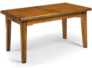 Tavolo classico in legno massello da pranzo allungabile da 45cm