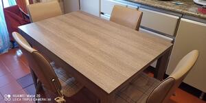 Tavolo da pranzo allungabile in legno 110x70 cm