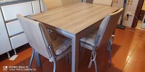 Tavolo da pranzo allungabile in legno 110x70 cm
